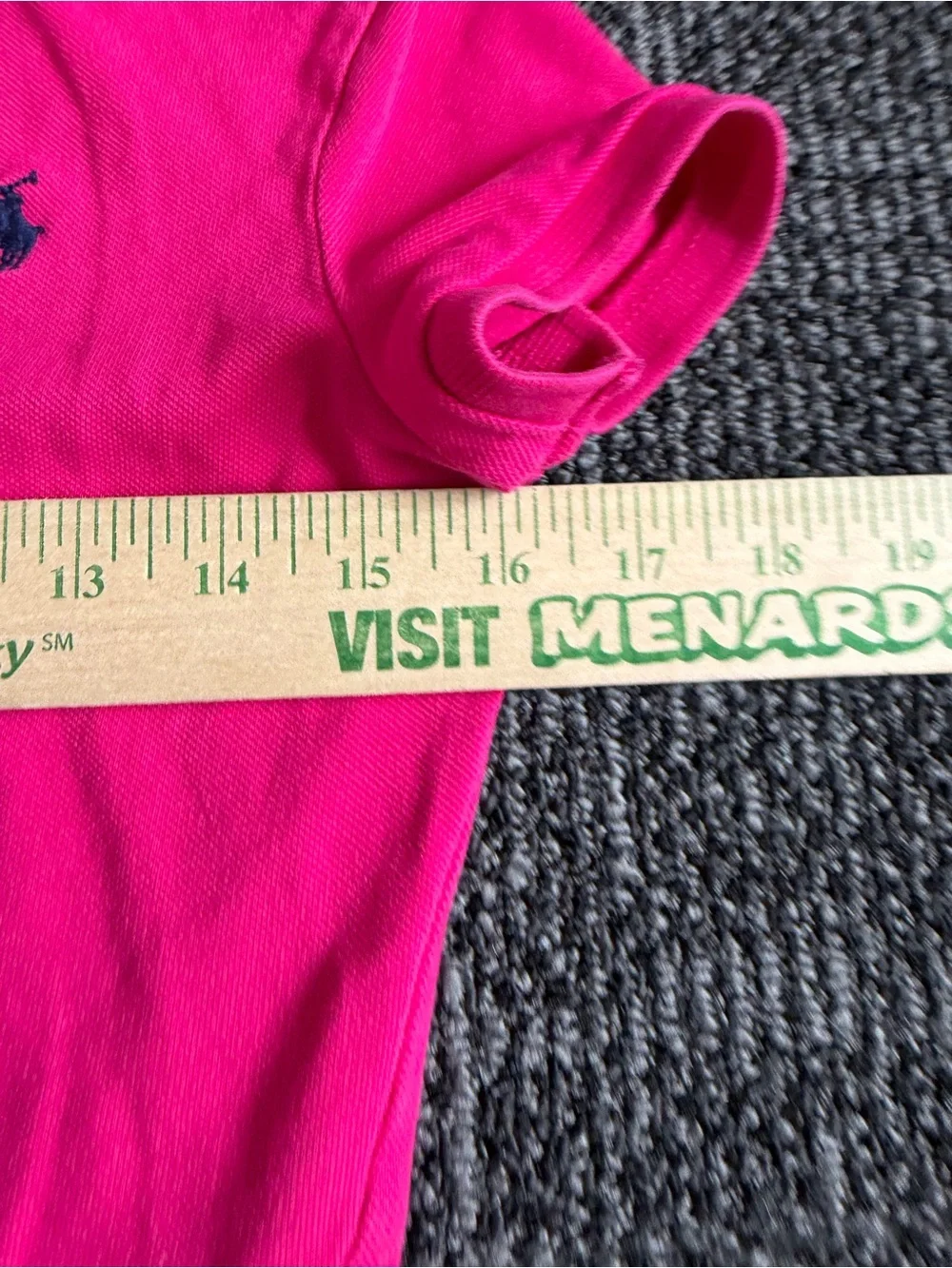 Ralph Lauren Polo Pink Collared Short Sleeve Girls 10-12